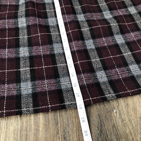 Pariscope Wool Blend Dark Academia Plaid Mini Skirt - Picture 5 of 9